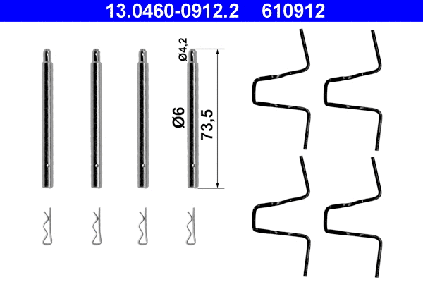 Accessory Kit, disc brake pad (13.0460-0912.2)