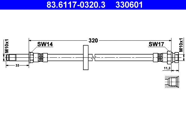 Brake Hose (83.6117-0320.3)