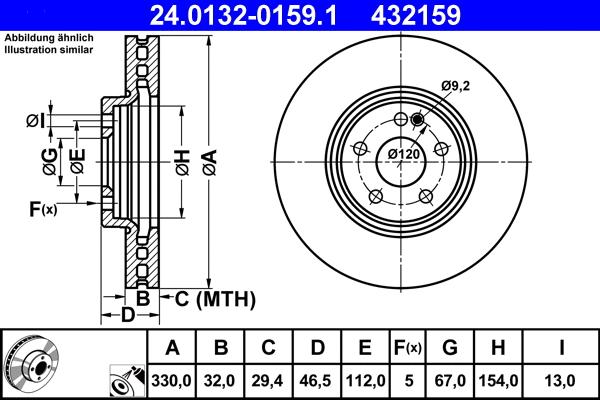 Brake Disc (24.0132-0159.1)