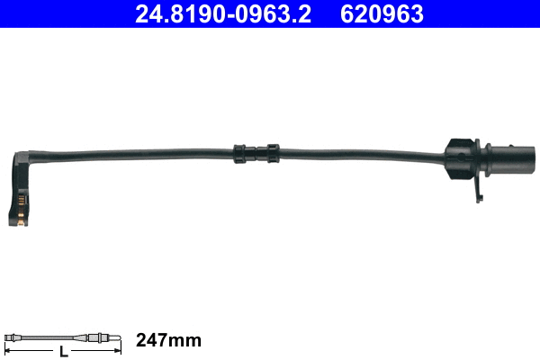 Warning Contact, brake pad wear (24.8190-0963.2)