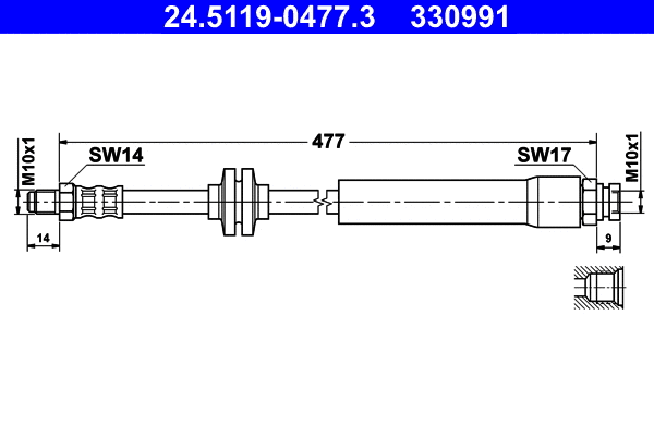 Brake Hose (24.5119-0477.3)