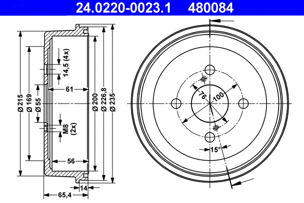 Brake Drum (24.0220-0023.1)