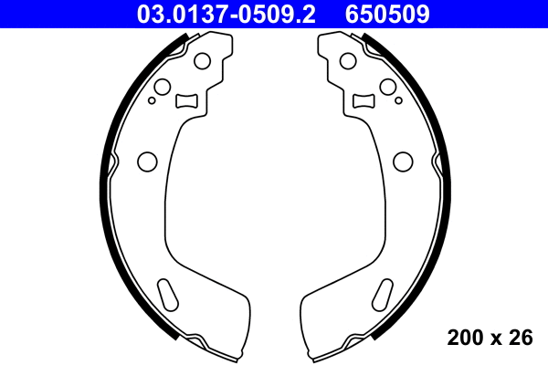 Brake Shoe Set (03.0137-0509.2)