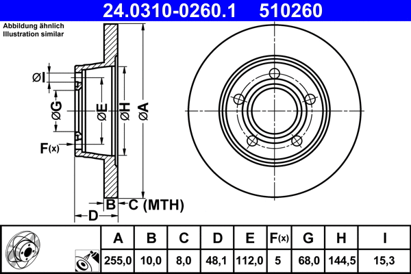 Brake Disc (24.0310-0260.1)