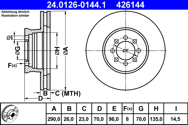 Brake Disc (24.0126-0144.1)
