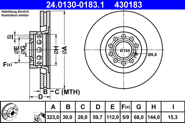 Brake Disc (24.0130-0183.1)