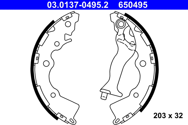 Brake Shoe Set (03.0137-0495.2)