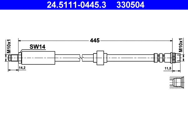 Brake Hose (24.5111-0445.3)