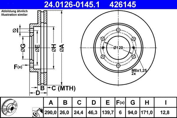 Brake Disc (24.0126-0145.1)