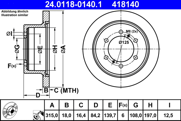 Brake Disc (24.0118-0140.1)