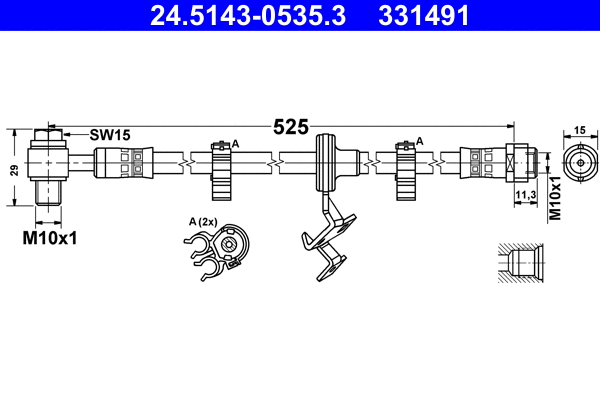 Brake Hose (24.5143-0535.3)