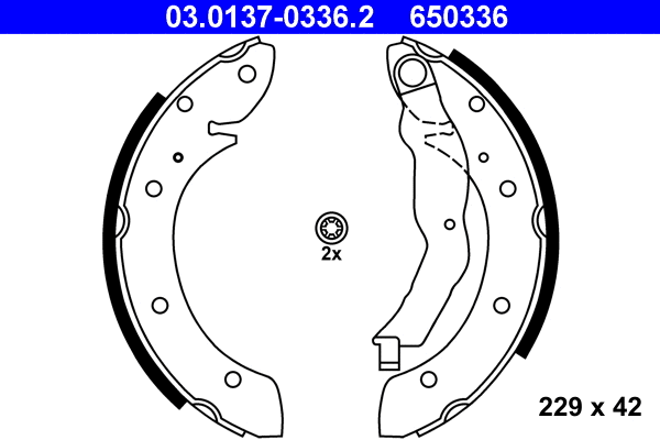 Brake Shoe Set (03.0137-0336.2)