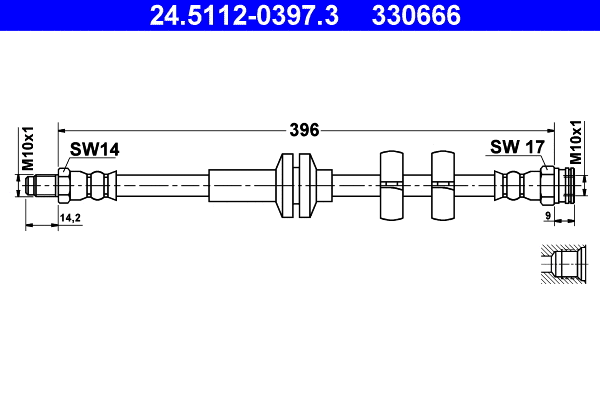 Brake Hose (24.5112-0397.3)