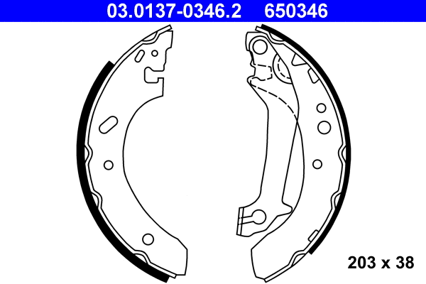Brake Shoe Set (03.0137-0346.2)