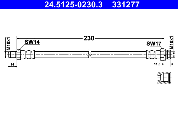 Brake Hose (24.5125-0230.3)