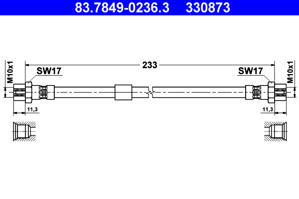 Brake Hose (83.7849-0236.3)