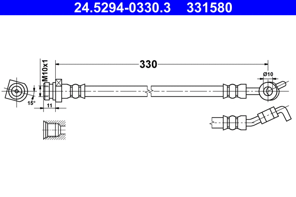 Brake Hose (24.5294-0330.3)