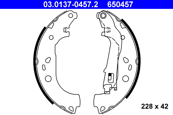 Brake Shoe Set (03.0137-0457.2)