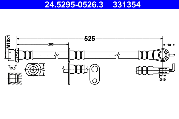 Brake Hose (24.5295-0526.3)
