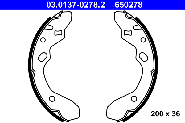 Brake Shoe Set (03.0137-0278.2)