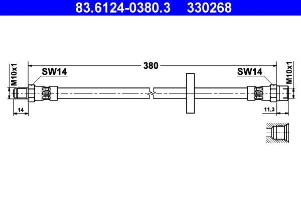 Brake Hose (83.6124-0380.3)