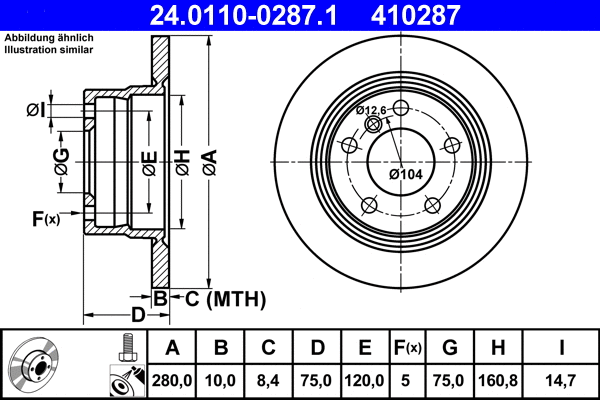 Brake Disc (24.0110-0287.1)