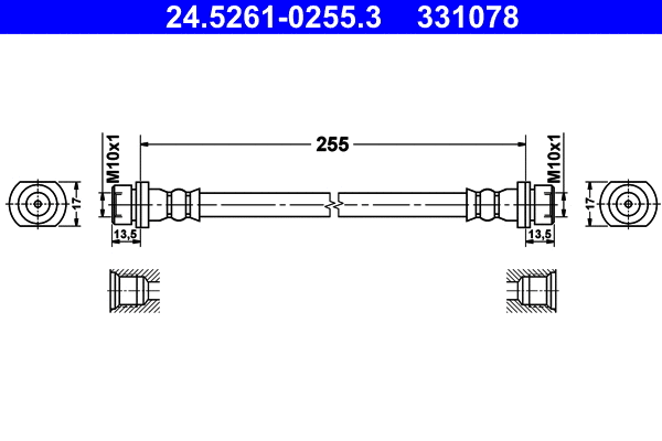 Brake Hose (24.5261-0255.3)