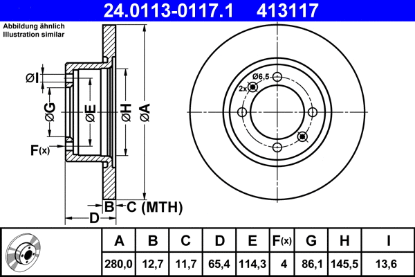 Brake Disc (24.0113-0117.1)