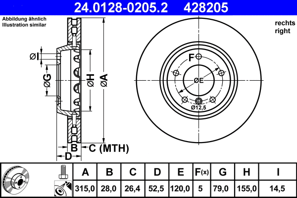 Brake Disc (24.0128-0205.2)