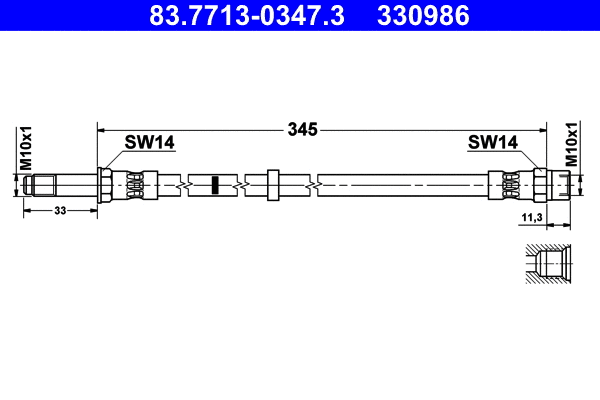 Brake Hose (83.7713-0347.3)