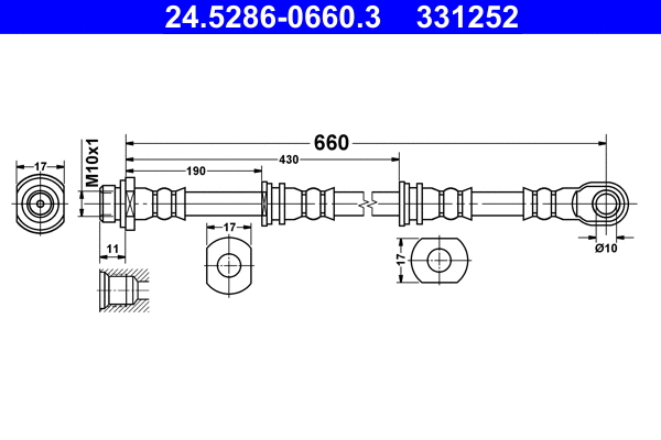 Brake Hose (24.5286-0660.3)
