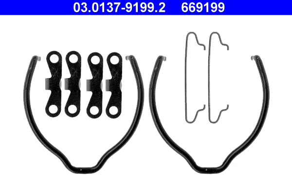 Accessory Kit, parking brake shoes (03.0137-9199.2)