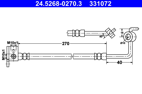 Brake Hose (24.5268-0270.3)