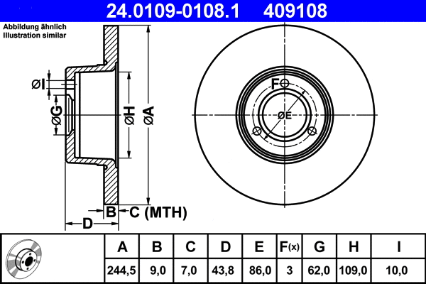 Brake Disc (24.0109-0108.1)