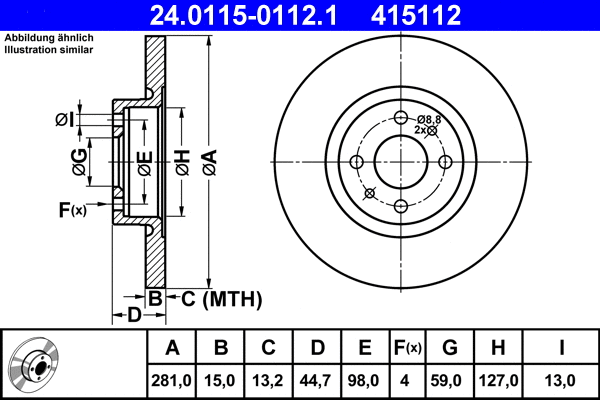 Brake Disc (24.0115-0112.1)