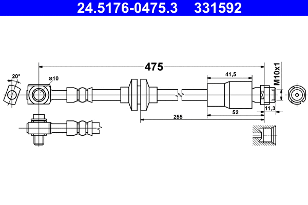 Brake Hose (24.5176-0475.3)