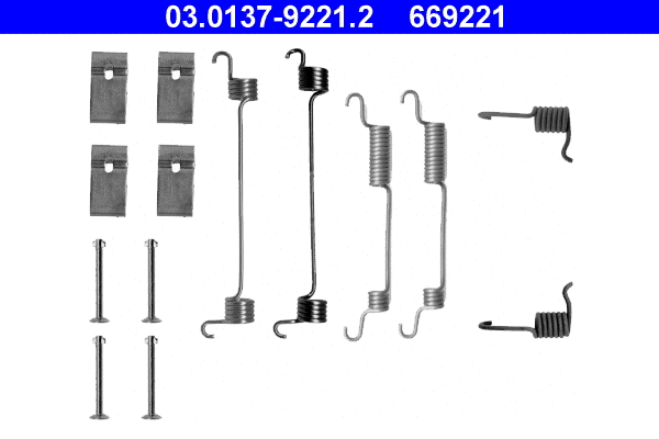 Accessory Kit, brake shoes (03.0137-9221.2)