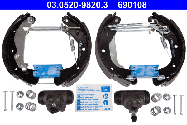 Brake Shoe Set (03.0520-9820.3)