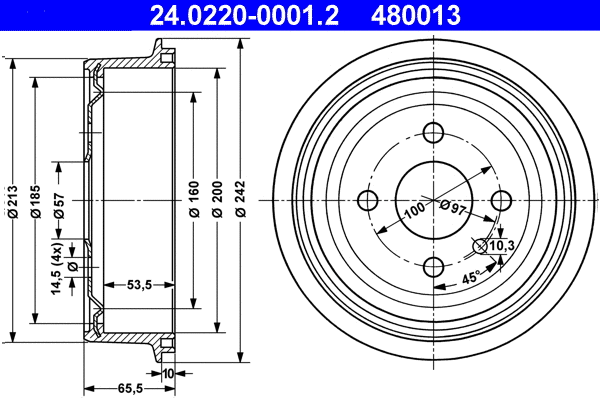 Brake Drum (24.0220-0001.2)