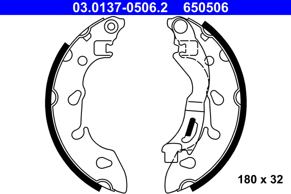 Brake Shoe Set (03.0137-0506.2)