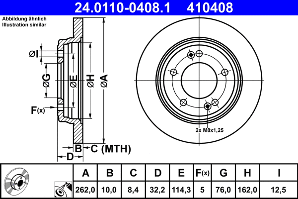 Brake Disc (24.0110-0408.1)