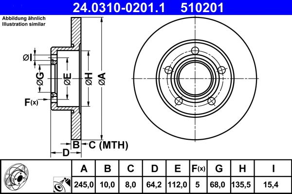 Brake Disc (24.0310-0201.1)