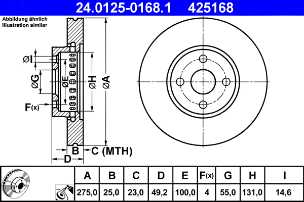 Brake Disc (24.0125-0168.1)