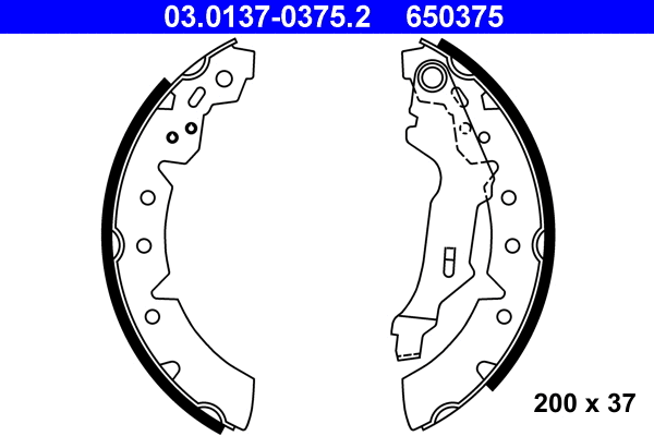 Brake Shoe Set (03.0137-0375.2)