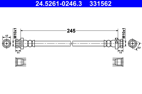 Brake Hose (24.5261-0246.3)