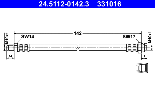 Brake Hose (24.5112-0142.3)