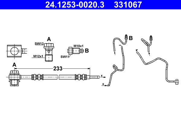 Brake Hose (24.1253-0020.3)