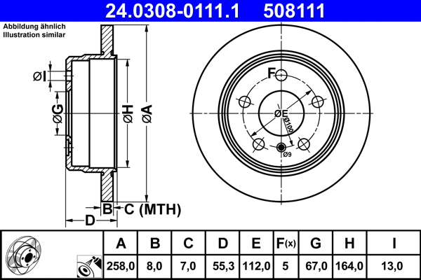 Brake Disc (24.0308-0111.1)