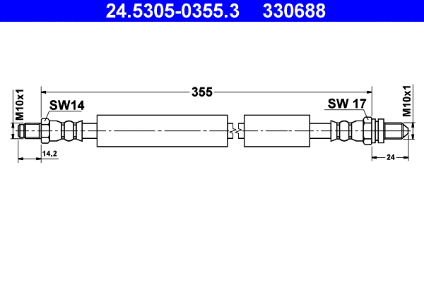 Brake Hose (24.5305-0355.3)