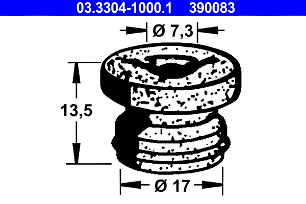 Plug, brake fluid reservoir (03.3304-1000.1)